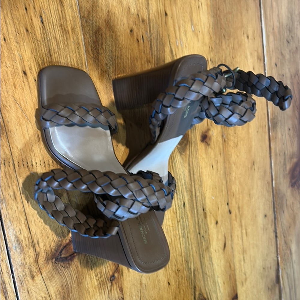 Michael Kors Brown Braided Women's Sandals size 37.5 - Picture 5 of 5